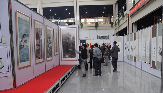 “为民务实清廉书法绘画摄影优秀作品展”在博物馆开展